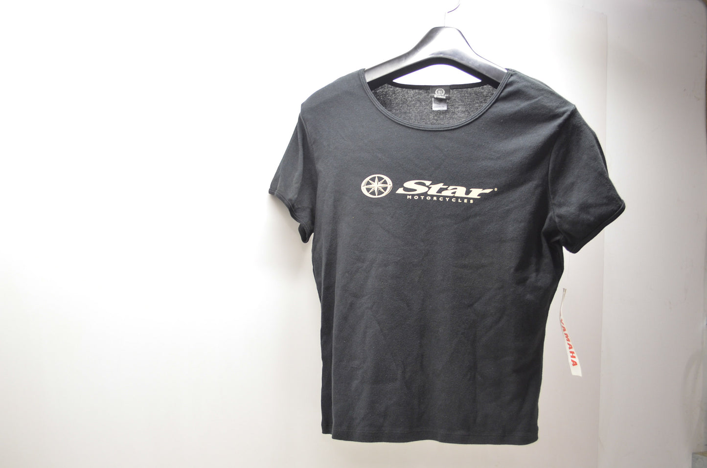 Large Star Motorcycles Logo Black Women's Tee NOS