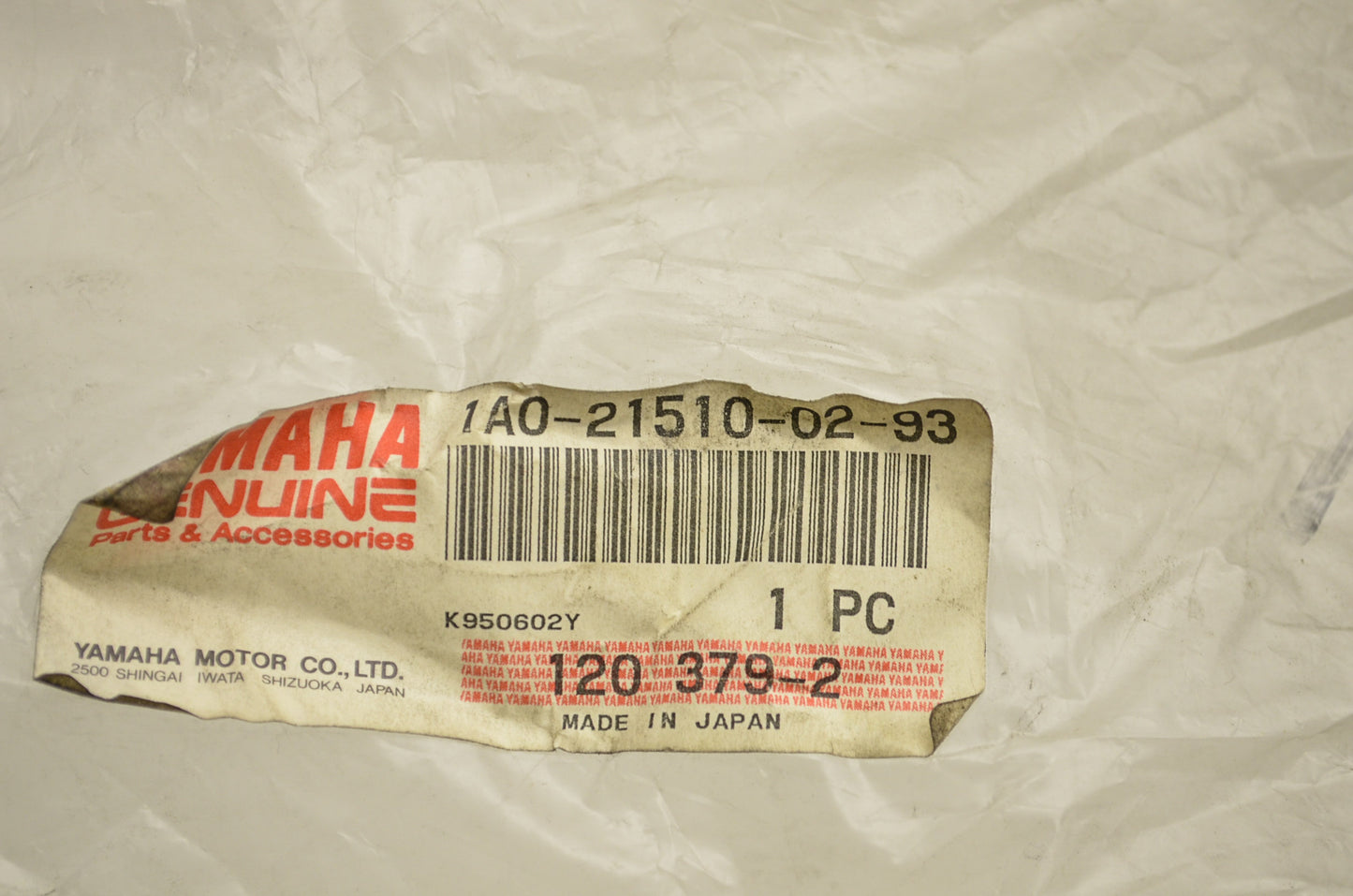 OEM Yamaha 1A0-21510-02-93 Front Fender NOS