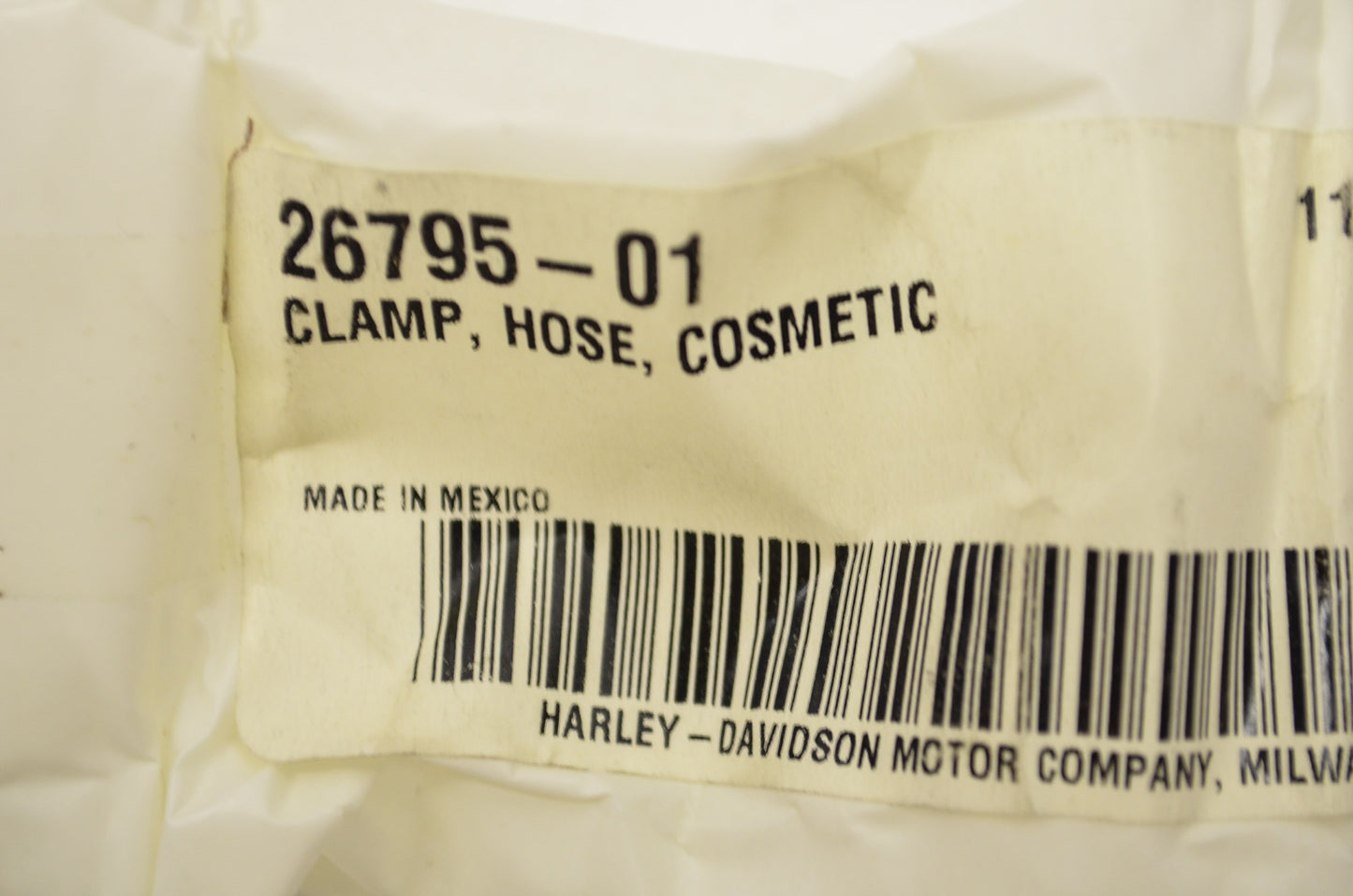 OEM Harley-Davidson 26795-01 Cosmetic Hose Clamp NOS