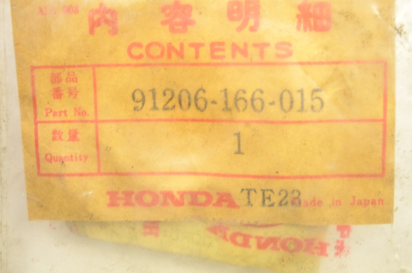 OEM Honda 91206-166-015 Oil Seal 28X56X8 NOS