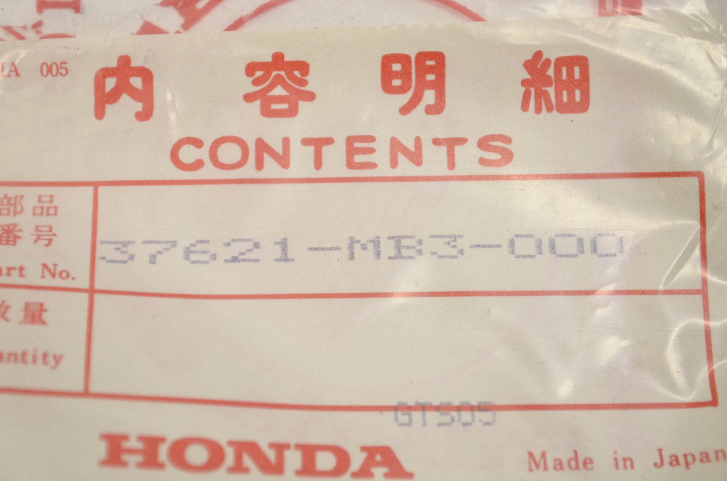 OEM Honda 37621-MB3-000 Switch Cushion Qty 3 NOS