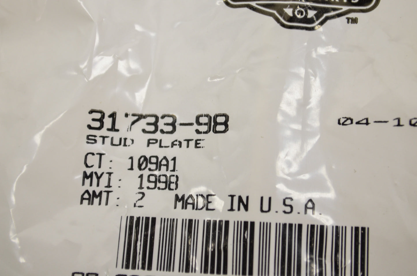 Stud Plate NOS