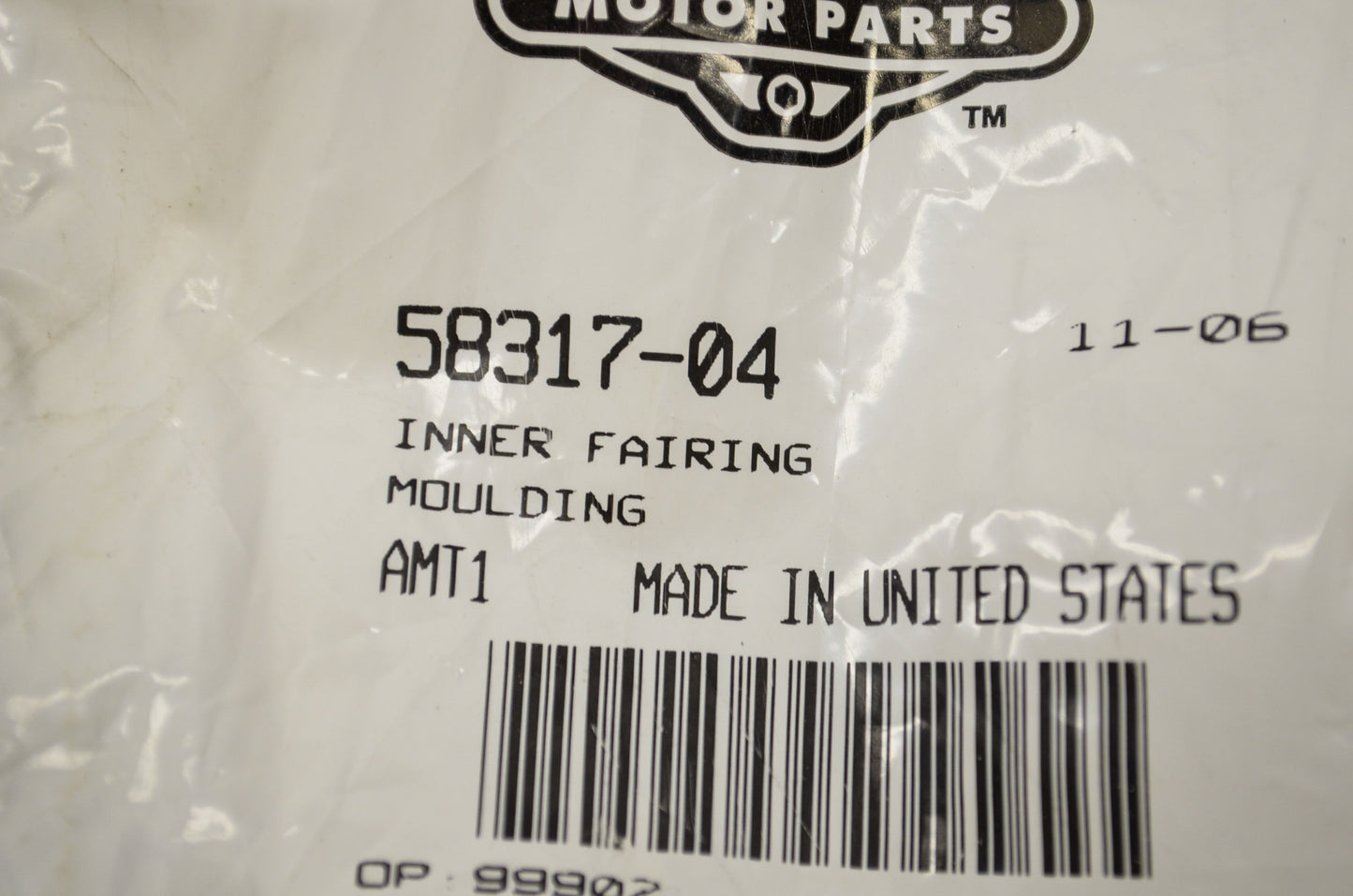 Inner Fairing Molding NOS