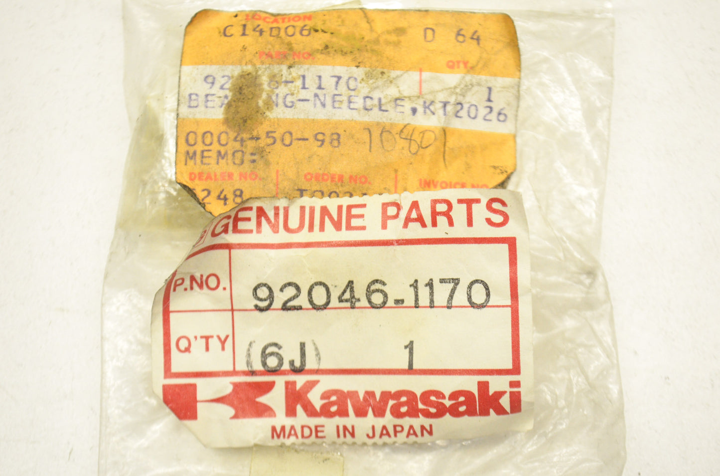 OEM Kawasaki 92046-1170 Needle Bearing KT2026 NOS