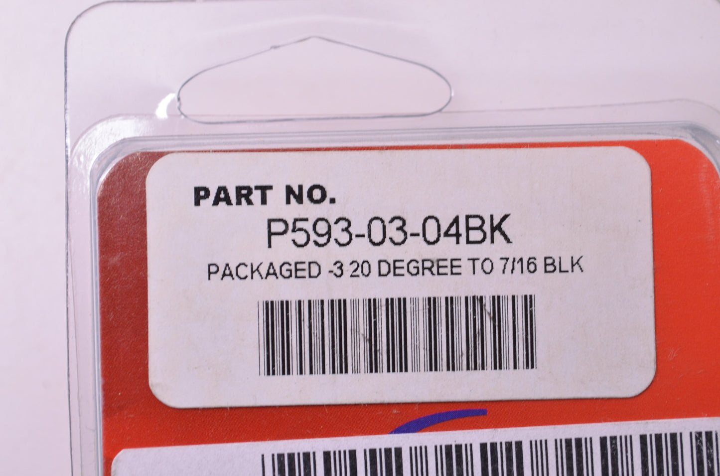Goodridge P593-03-04BK 35 Deg 7/16' Banjo Black NOS