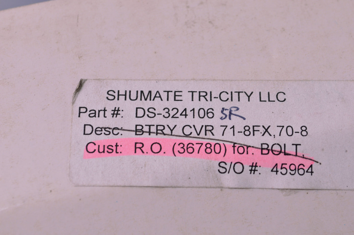 New Drag Specialties Battery Cover NOS