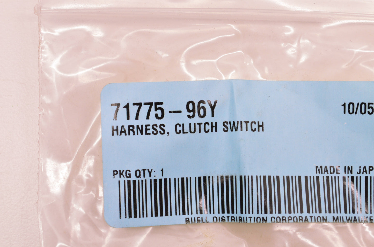 New OEM Buell Clutch Switch Harness NOS