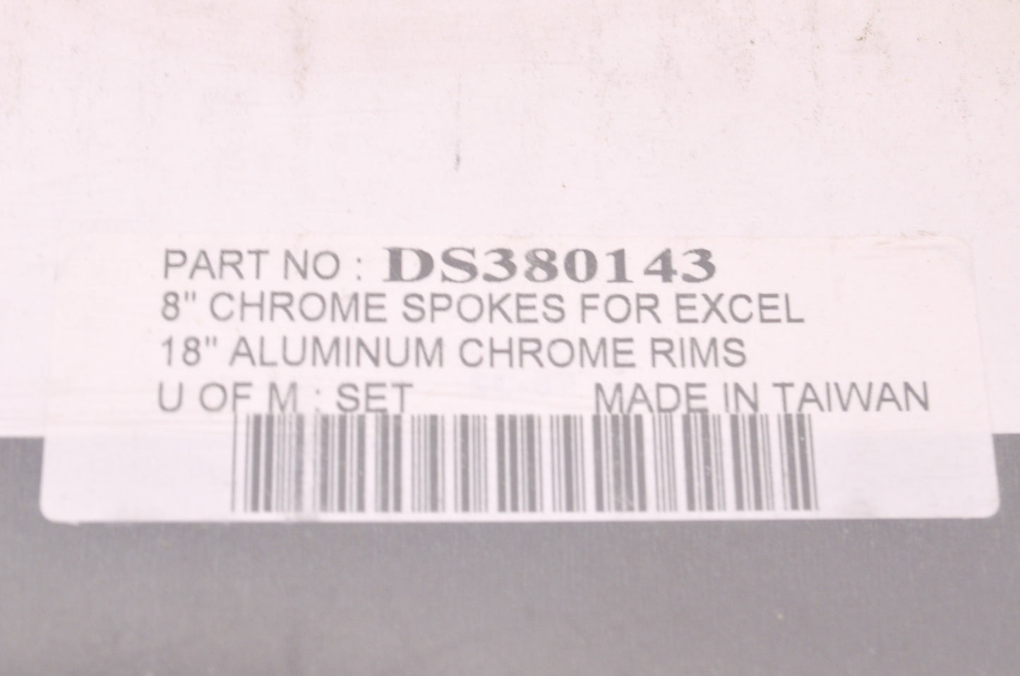 Set of 40 8' Spokes & Nipples For 18' chrome rims NOS