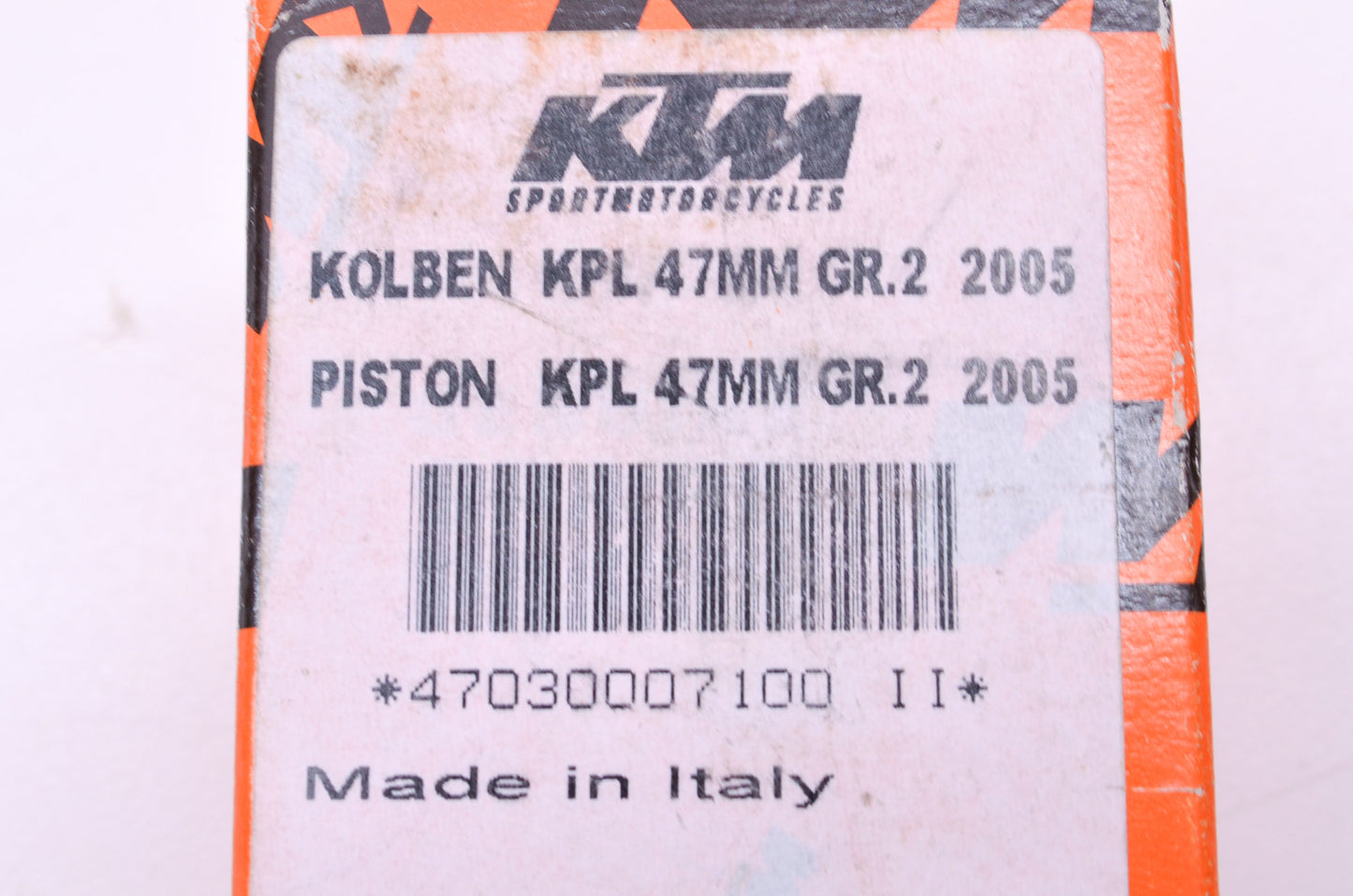 New OEM KTM Piston Kit 47mm NOS