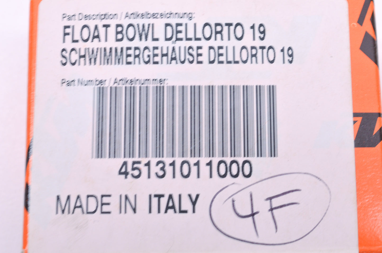 New OEM KTM Float Bowl NOS