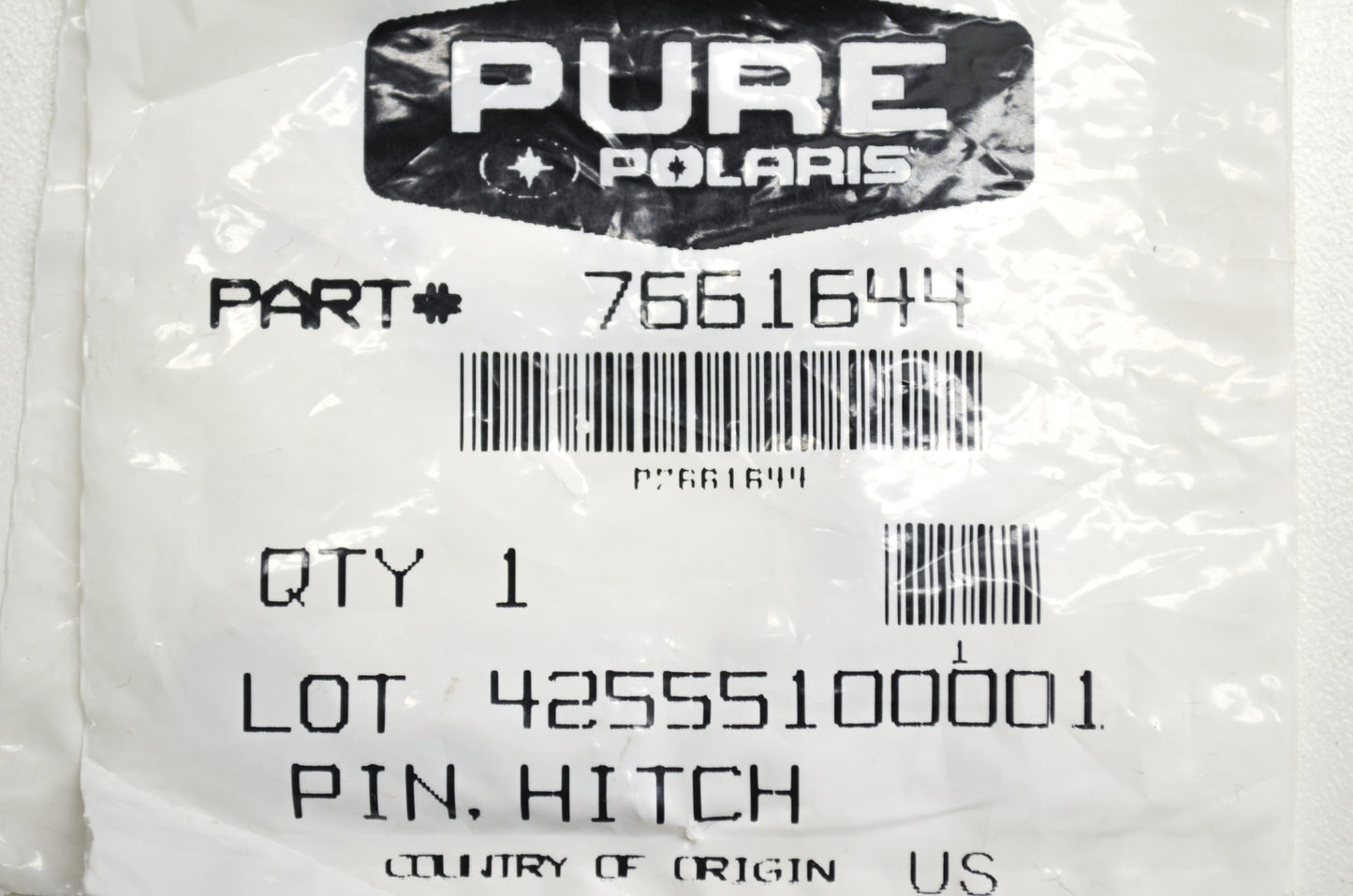 OEM Polaris 7661644 Hitch Pin Qty 2 NOS