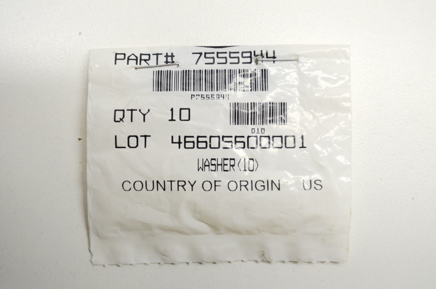 OEM Polaris 7555944 Washer Qty 9 NOS