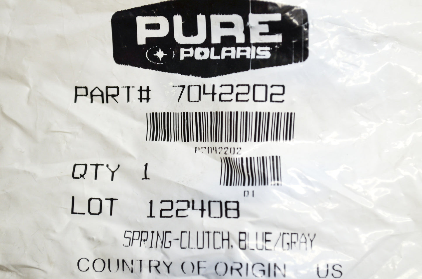 OEM Polaris 7042202 Blue/Gray Clutch Spring NOS