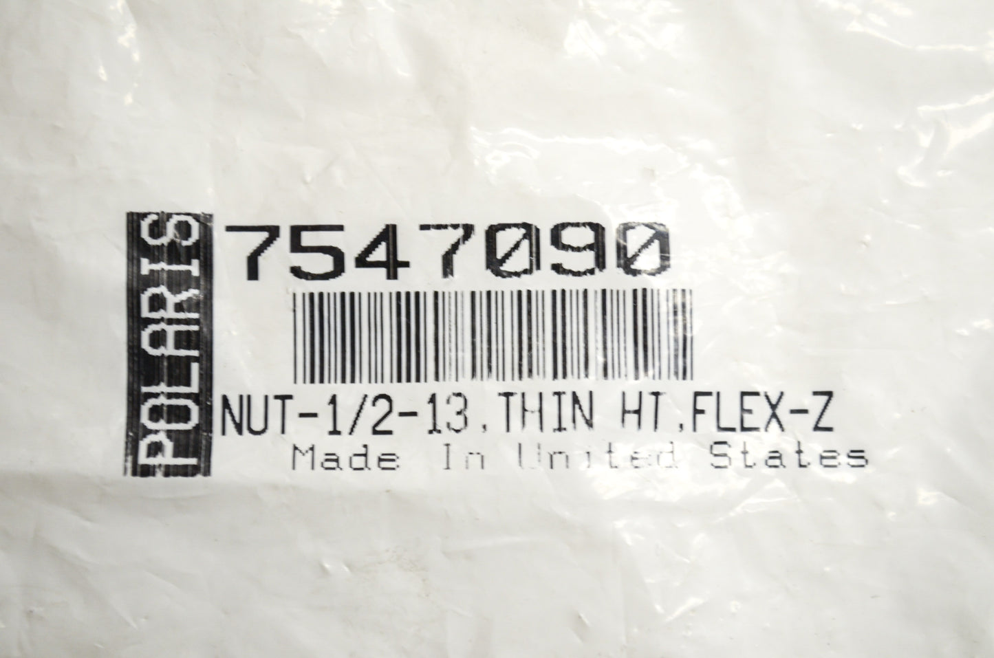 OEM Polaris 7547090 Thin Nut 1/2-13 Qty 2 NOS