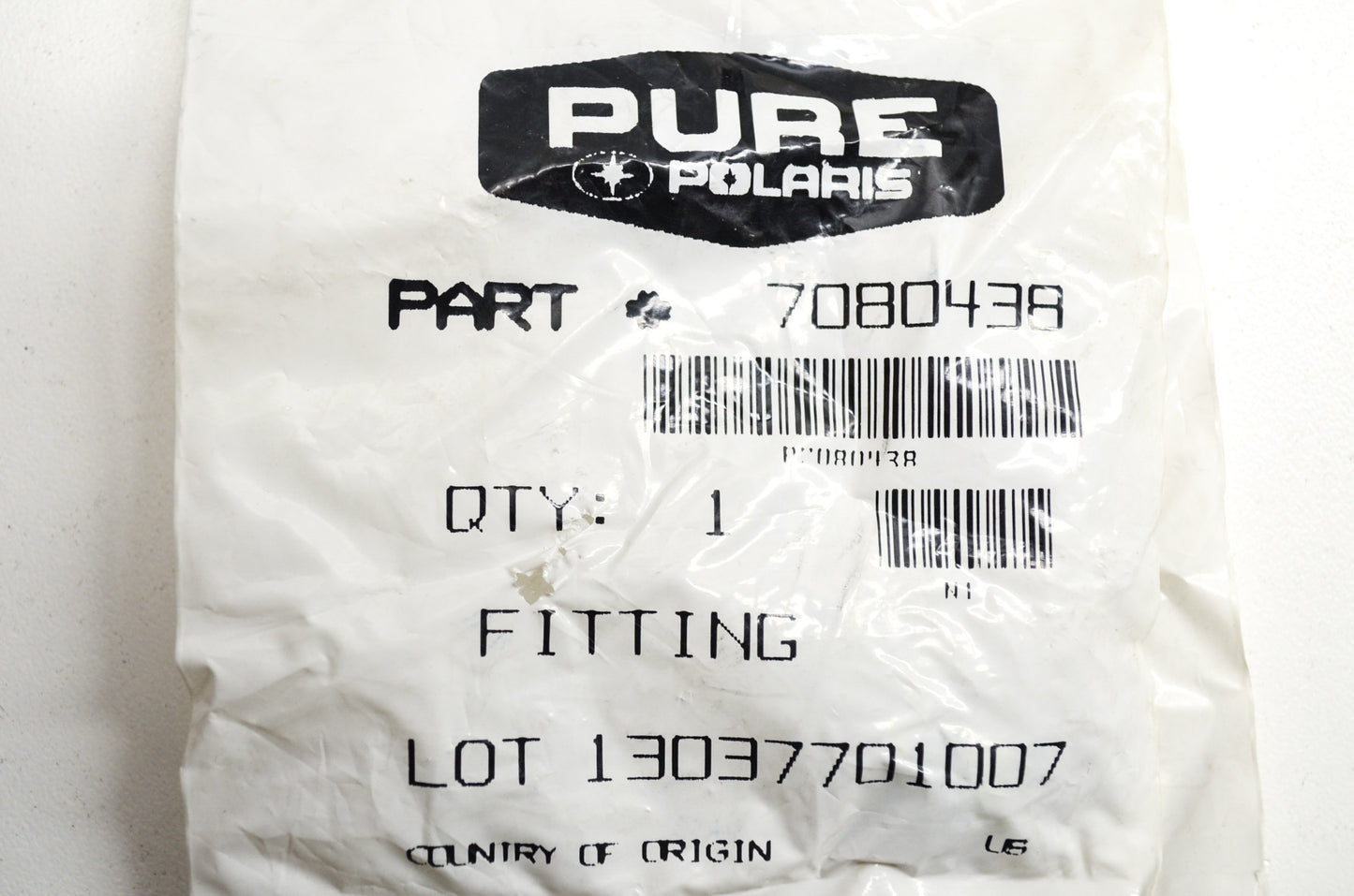 OEM Polaris 7080438 Lube Fitting Qty 2 NOS