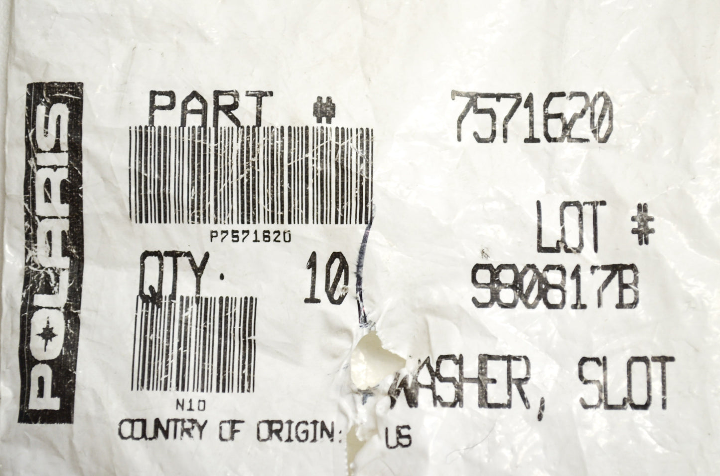OEM Polaris 7571620 Spring Washer Qty 2 NOS