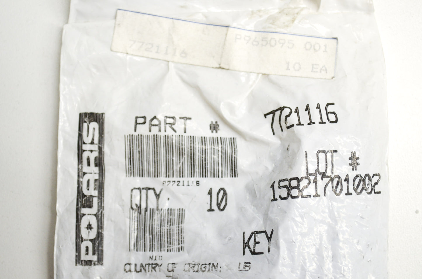 OEM Polaris 7721116 Key NOS