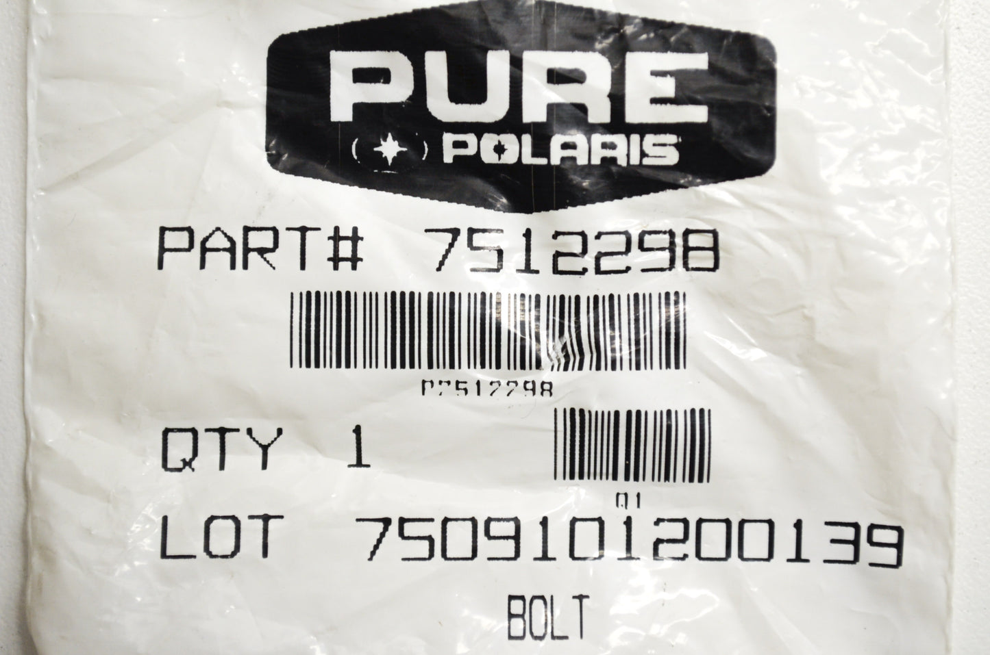 OEM Polaris 7512298 Bolt Qty 5 NOS