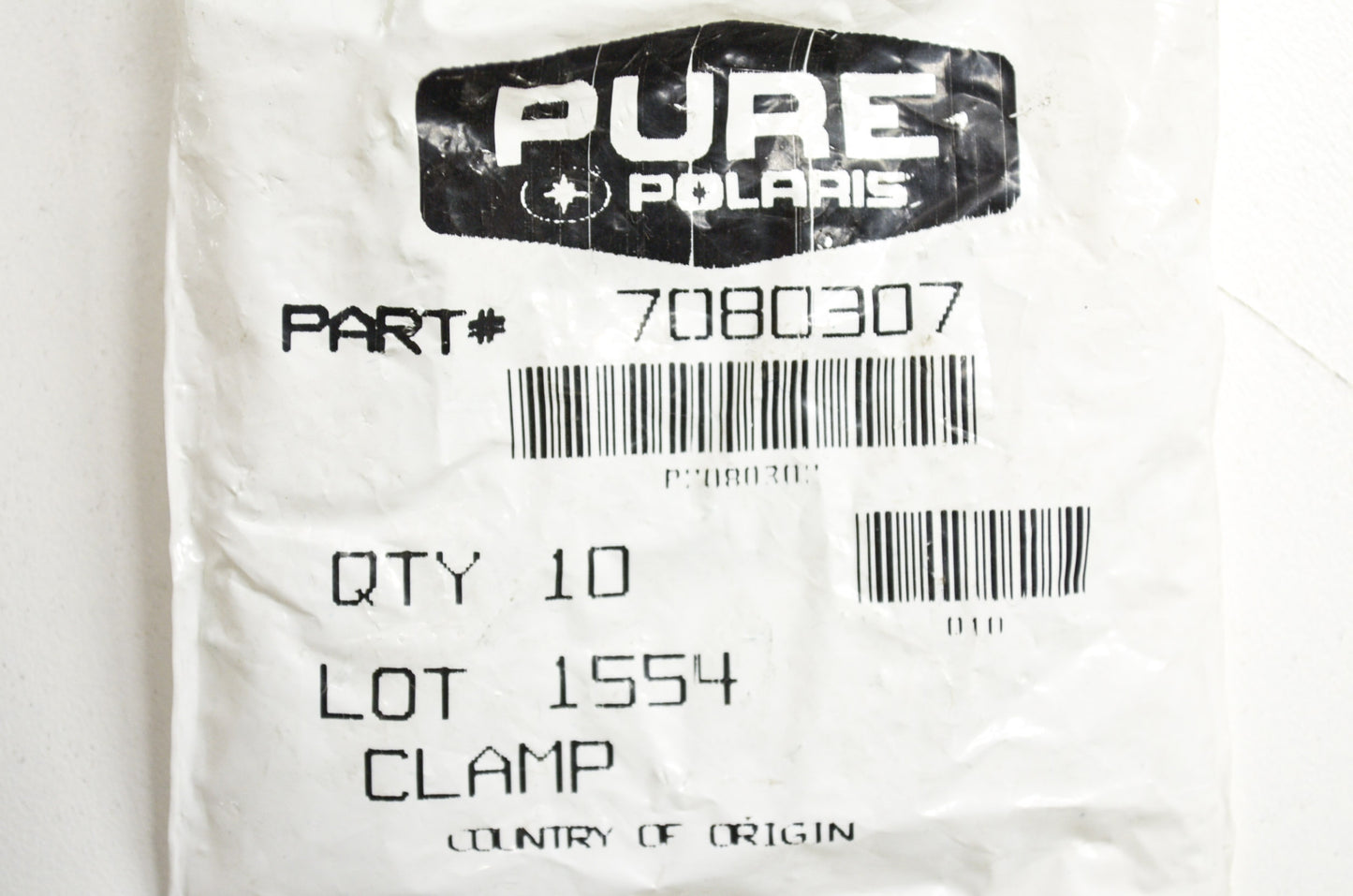 OEM Polaris 7080307 Hose Clamp Qty 2 NOS