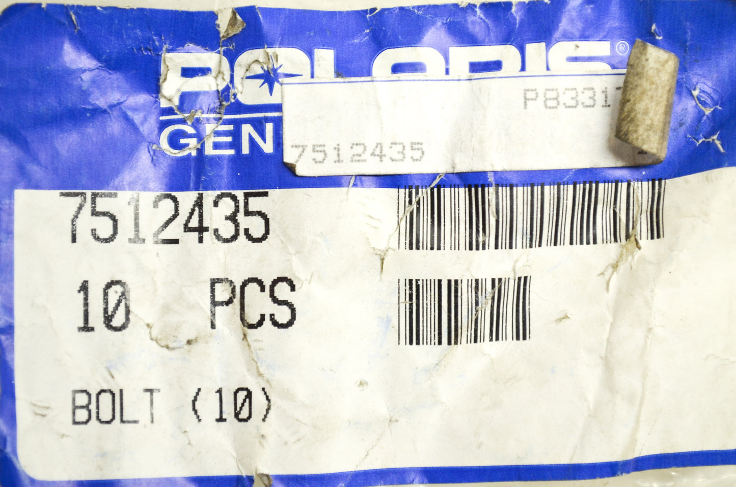OEM Polaris 7512435 Screw Qty 2 NOS