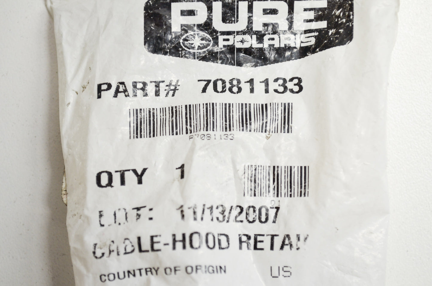 Hood Retainer Cable NOS