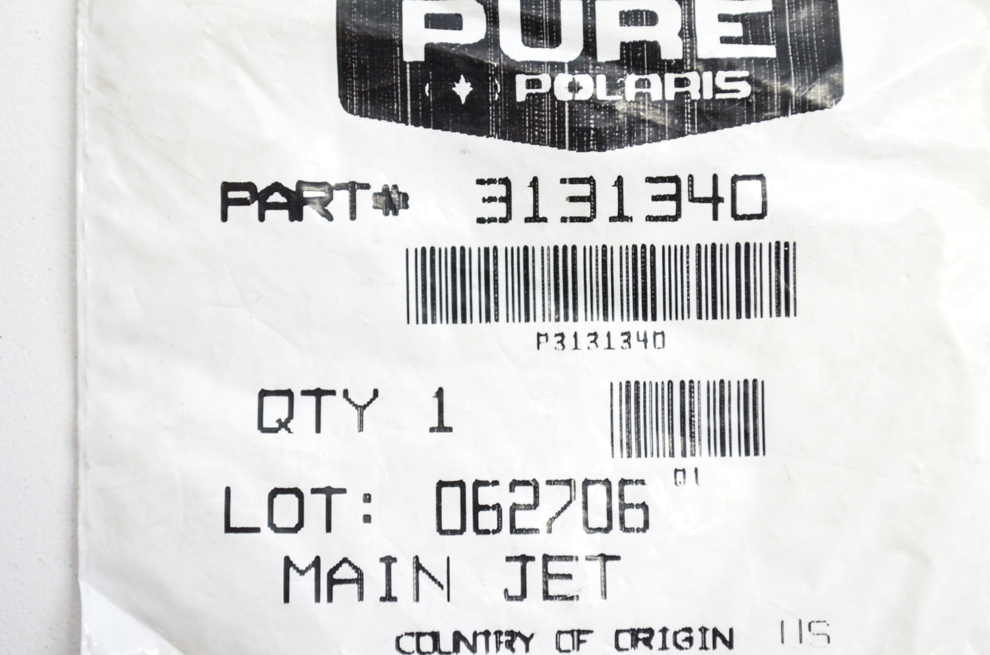 OEM Polaris 3131340 Main Jet 72.5 NOS