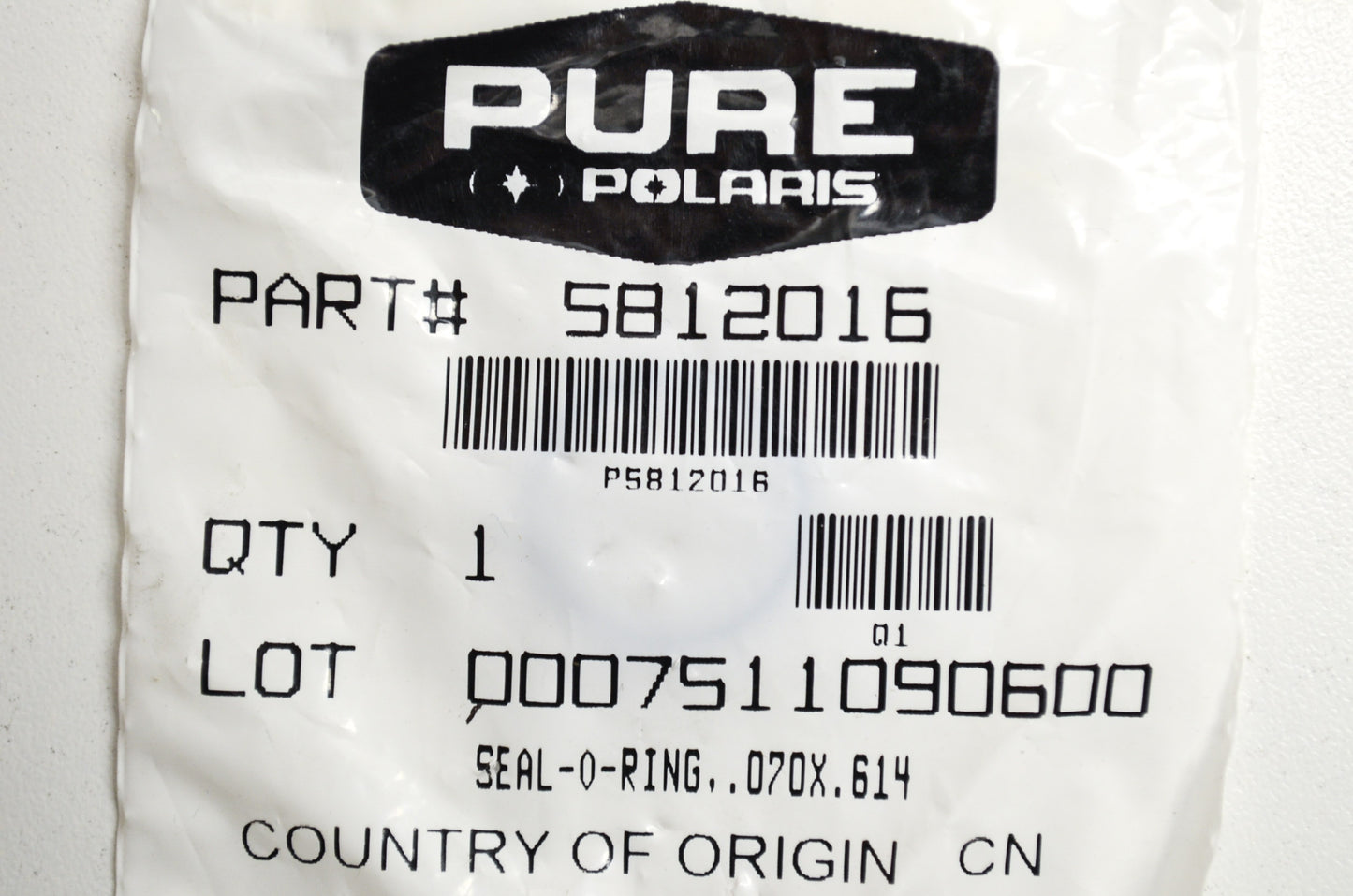 OEM Polaris 5812016 O-Ring Seal .070x614 NOS