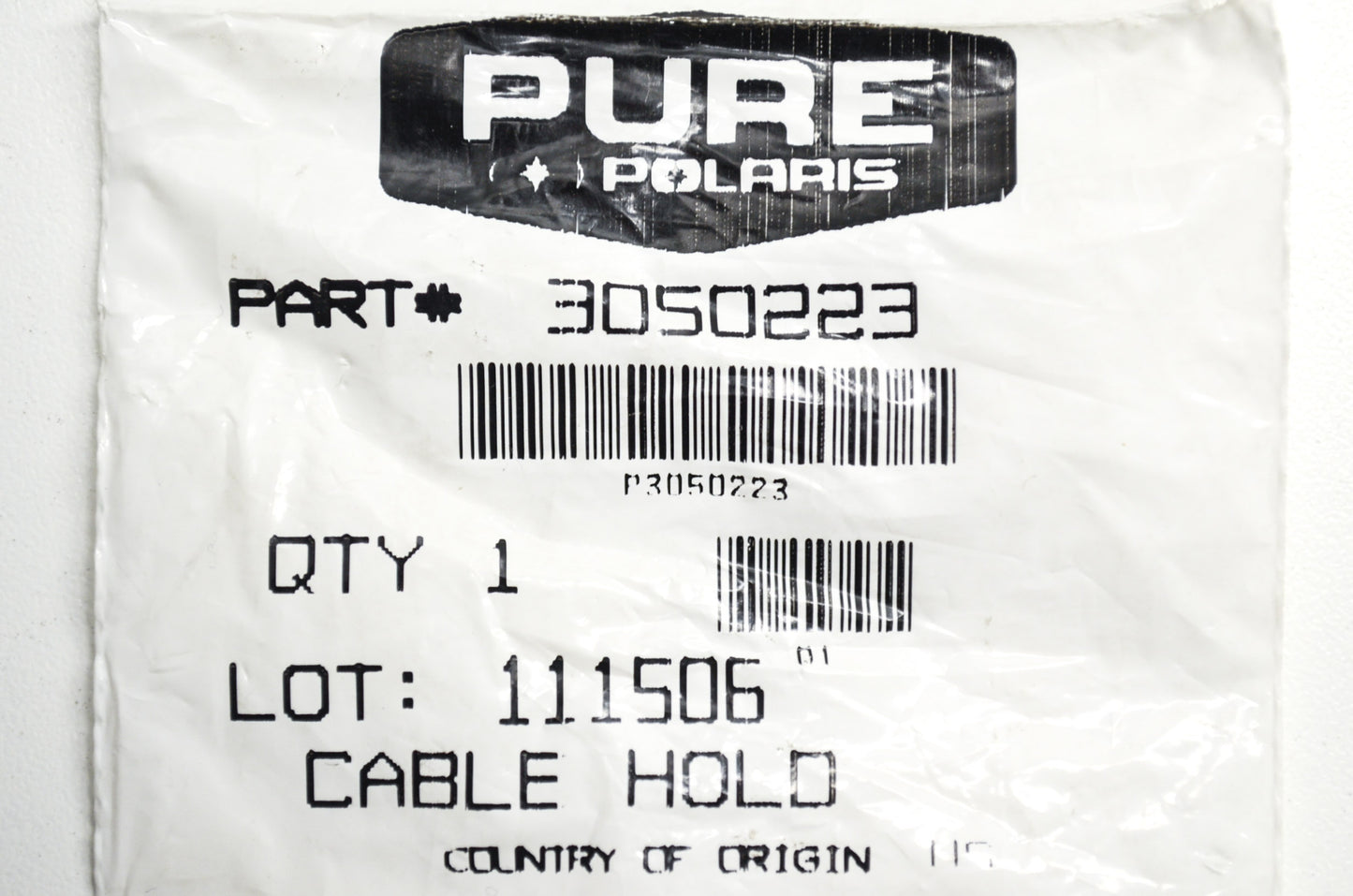 OEM Polaris 3050223 Cable Holder NOS