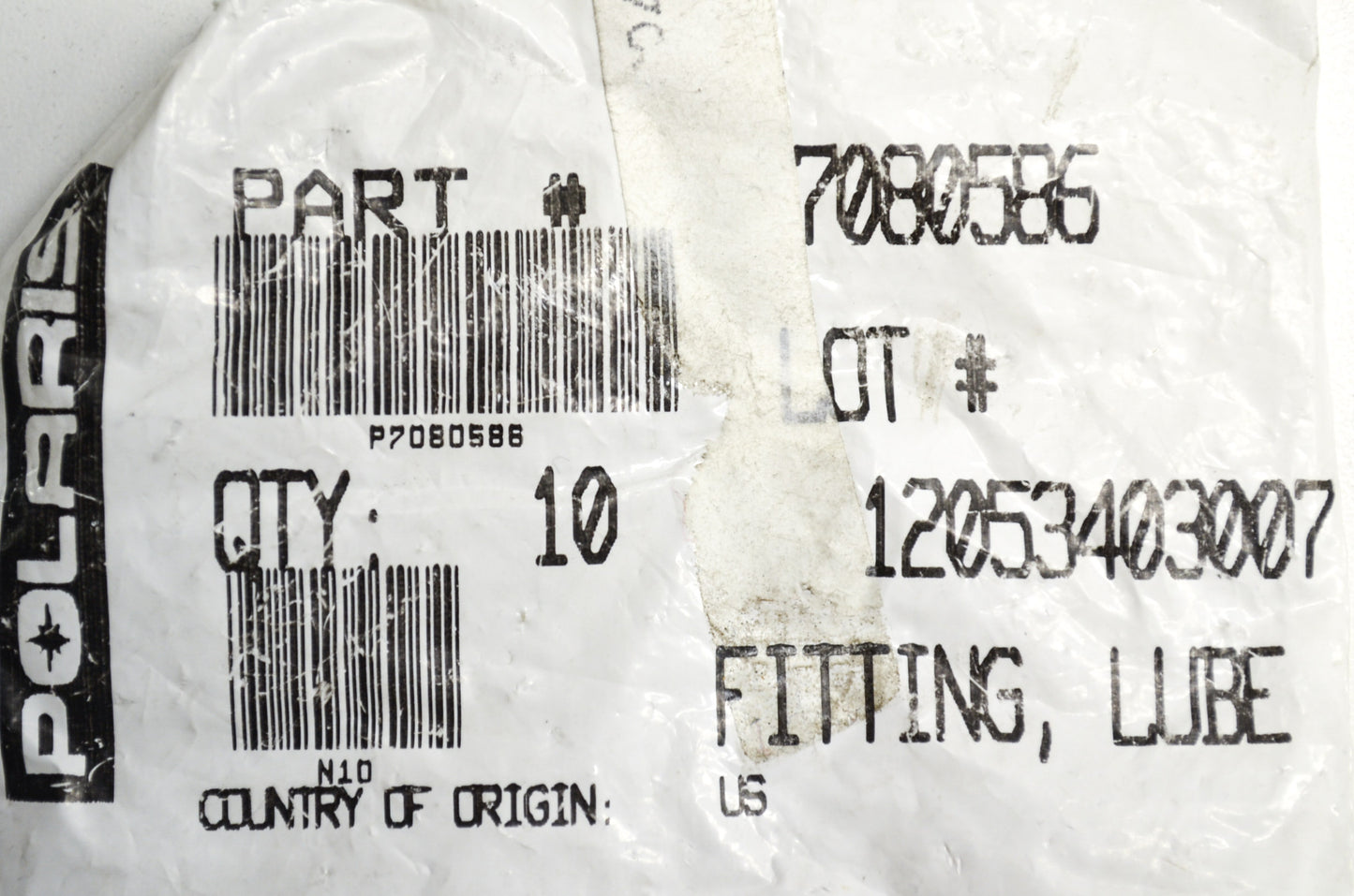 OEM Polaris 7080586 Lube Fitting 45 Degree Qty 4 NOS