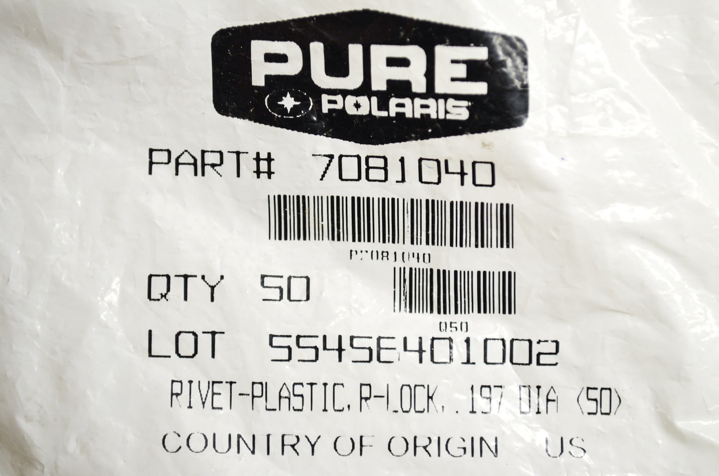 New OEM Polaris Plastic Rivets QTY 9 IQ RMK Trail Boss Sportsman Widetrak Xplore