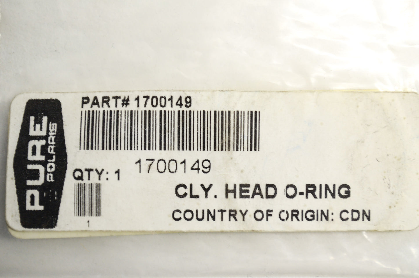 OEM Polaris 1700149 Cylinder Head O-Ring NOS