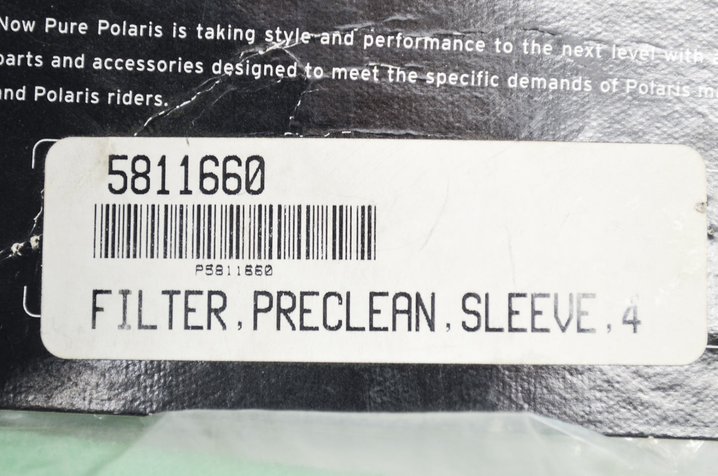 OEM Polaris 5811660 Sleeve Pre-Clean Filter 4" NOS