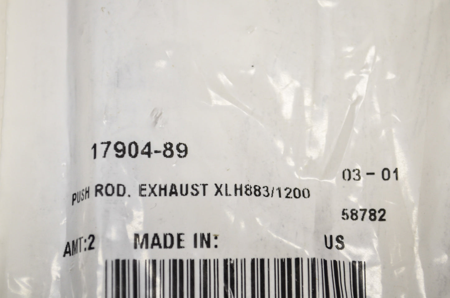 OEM Harley-Davidson 17904-89 Exhaust Push Rod NOS