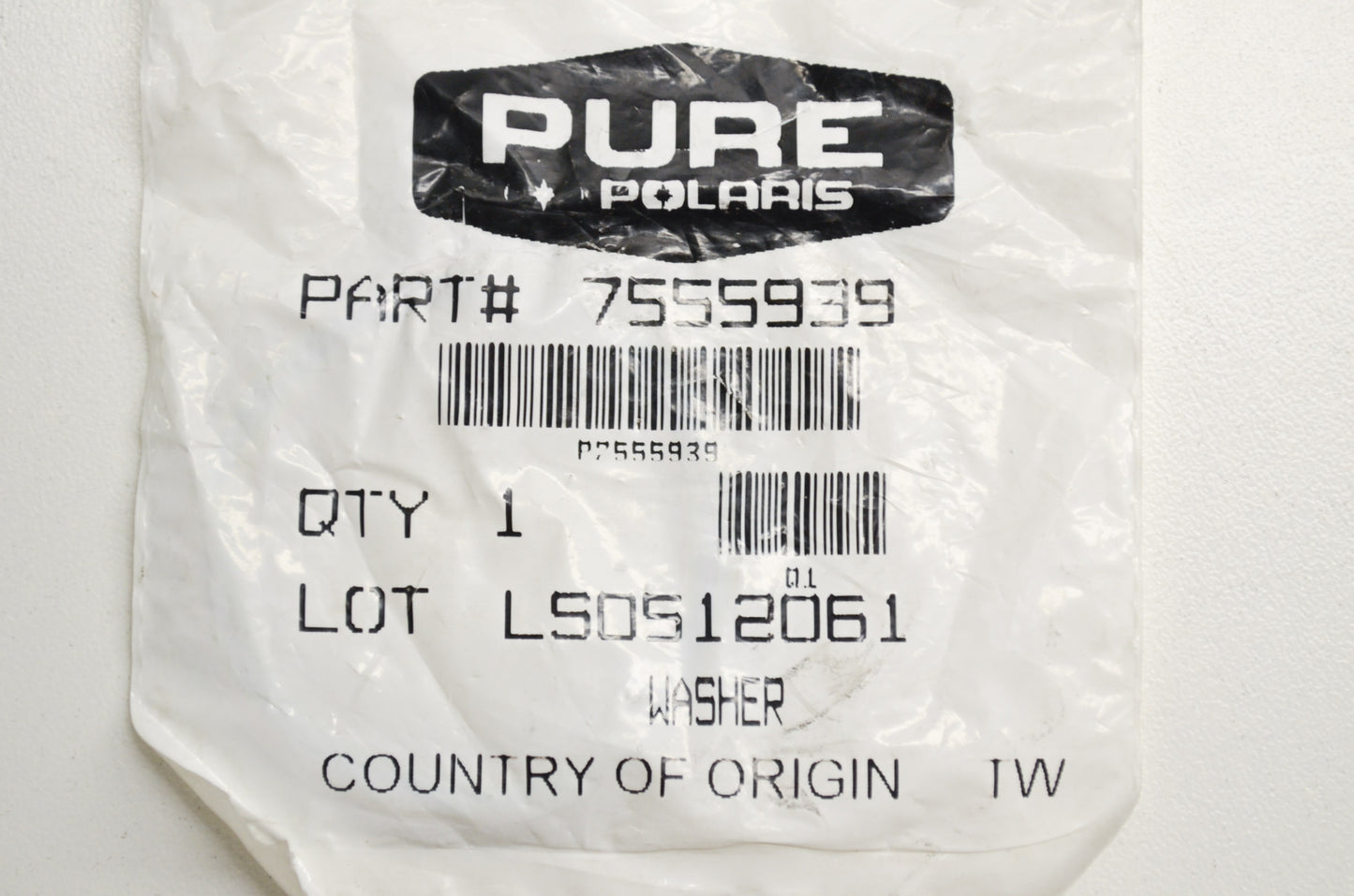 OEM Polaris 7555939 Washer Qty 4 NOS