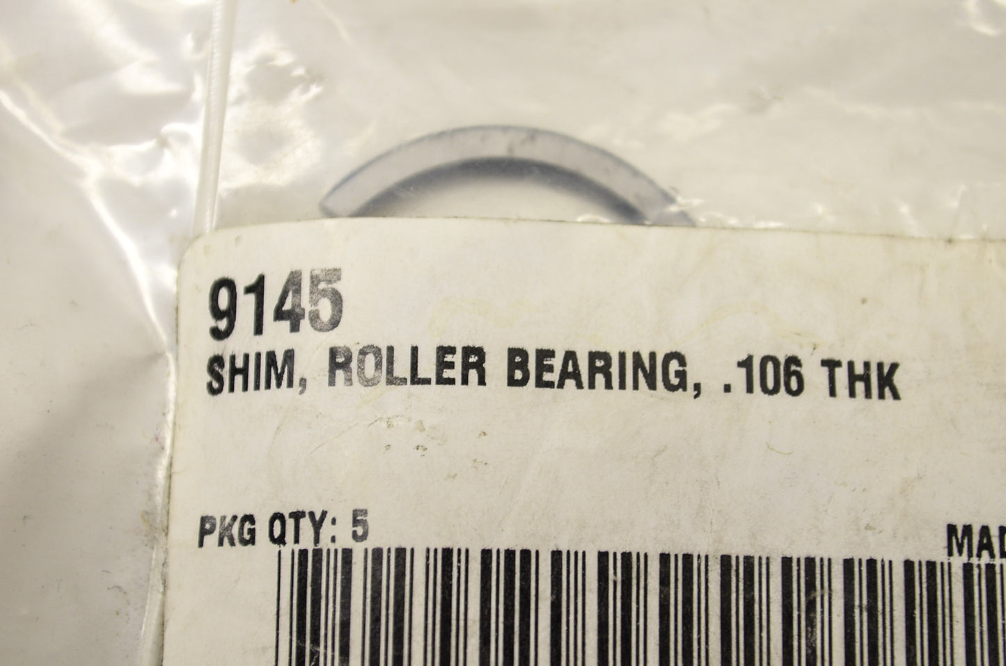 OEM Harley-Davidson 9145 Roller Bearing Shim .106 Qty 2 NOS