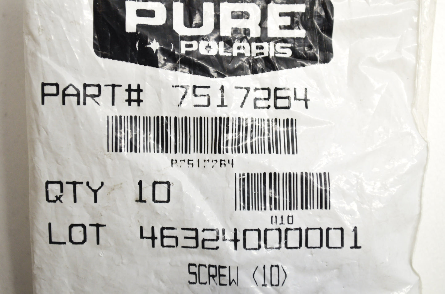 OEM Polaris 7517264 Screw Qty 3 NOS