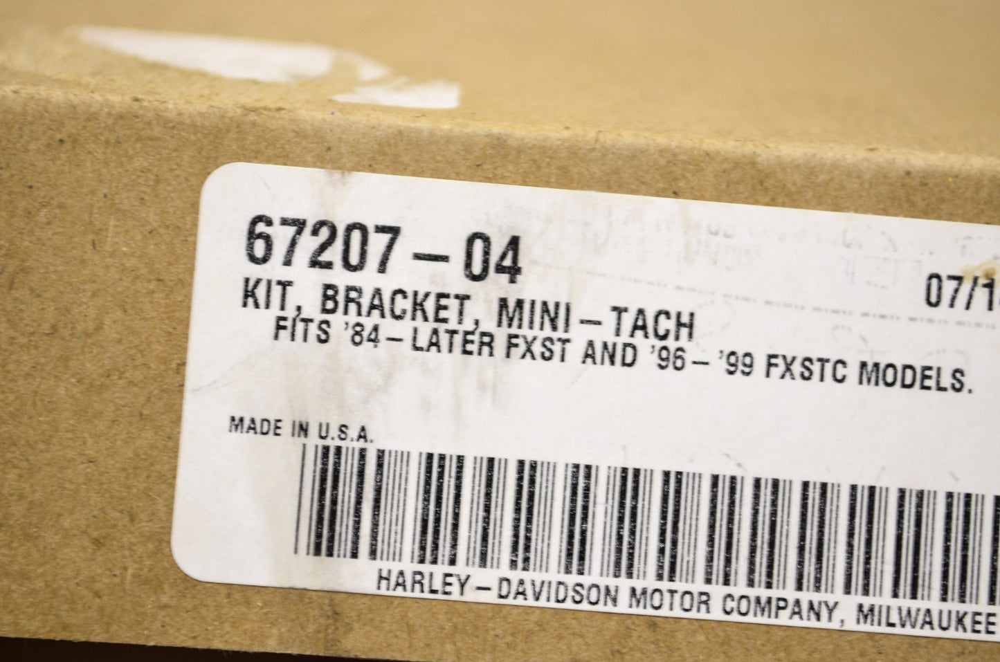 Softail Mini Tach Mounting Bracket NOS
