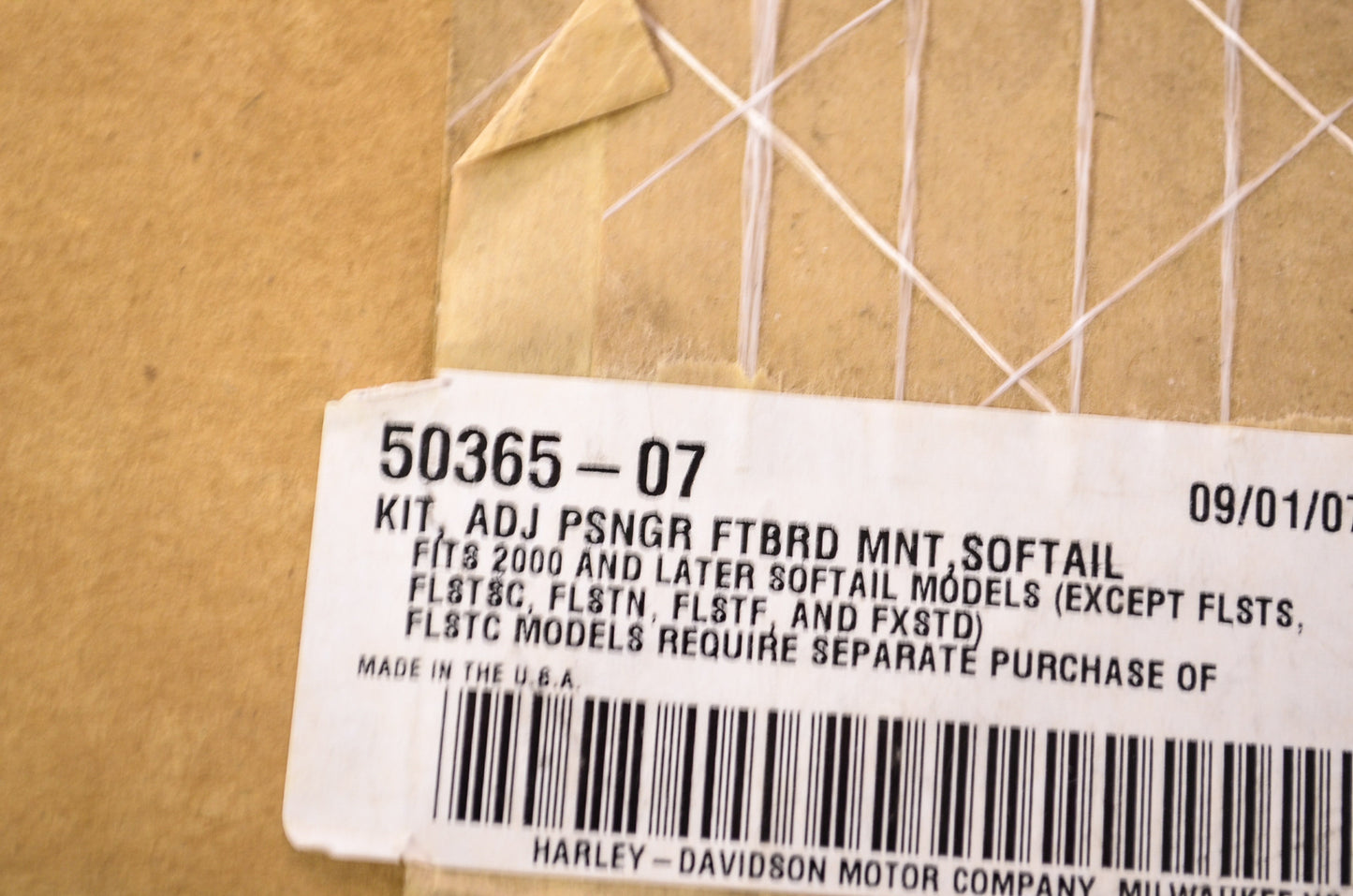 Adjustable Passenger Front Board Mount Kit NOS