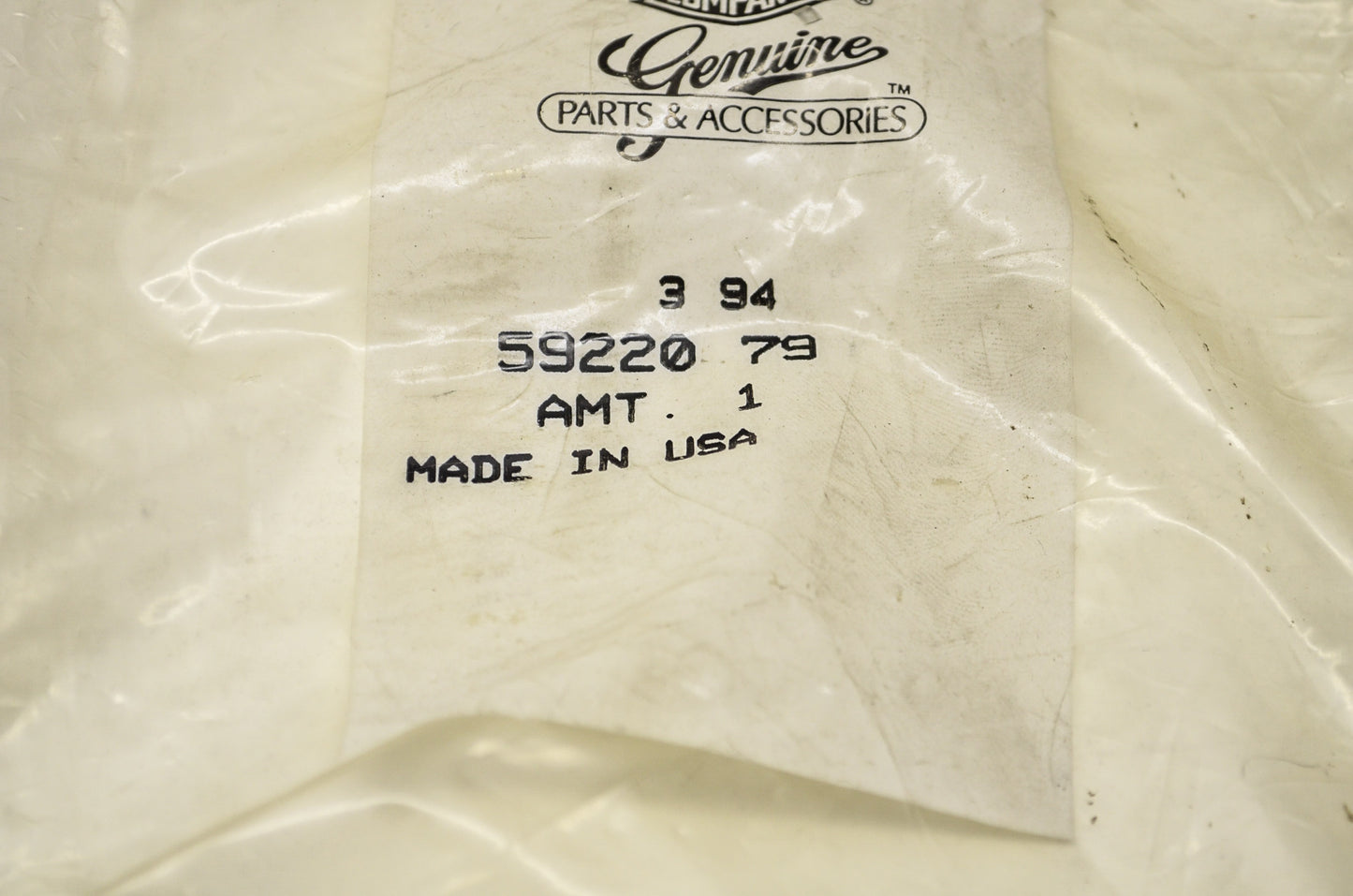 OEM Harley-Davidson 59220-79 Black Fender Flap Kit NOS