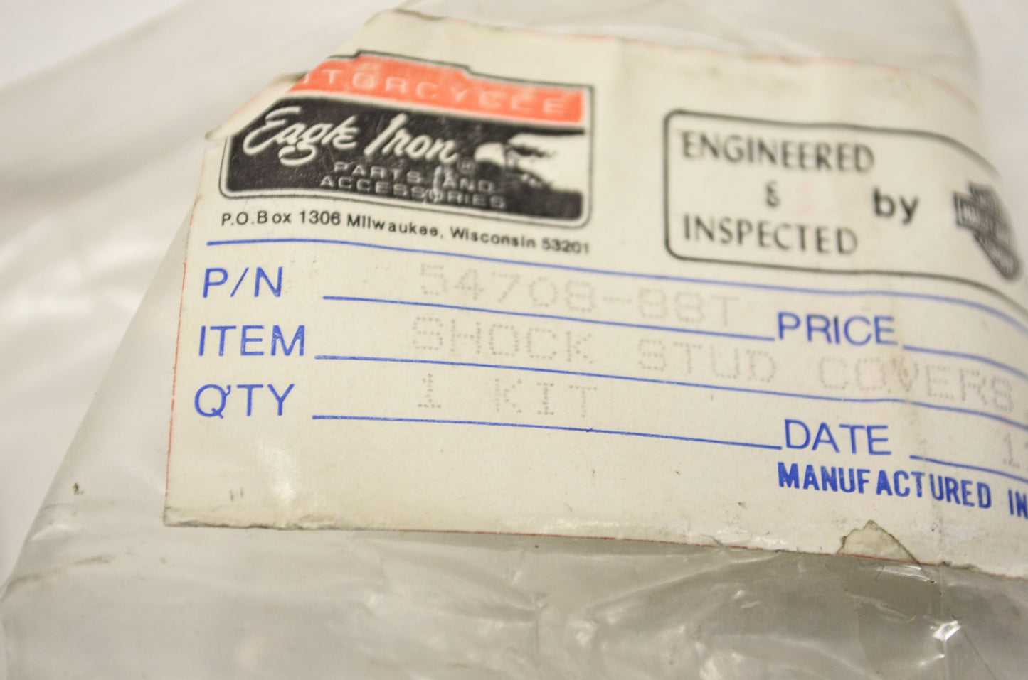Shock Absorber Stud Cover NOS