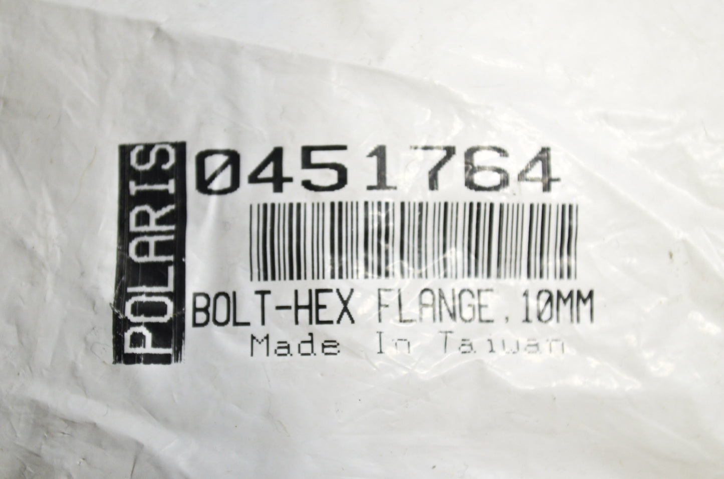 OEM Polaris 451764 Flange Hex Bolt 10mm NOS