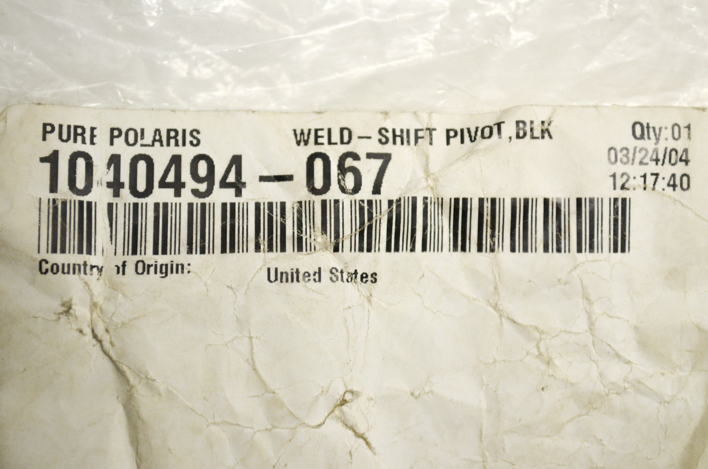 OEM Polaris 1040494-067 Black Shift Pivot NOS