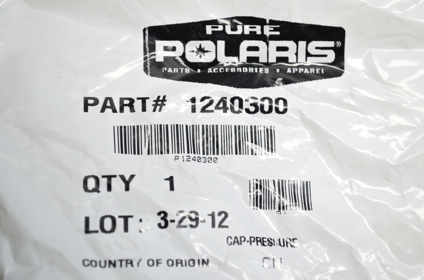 OEM Polaris 1240300 Pressure Cap NOS