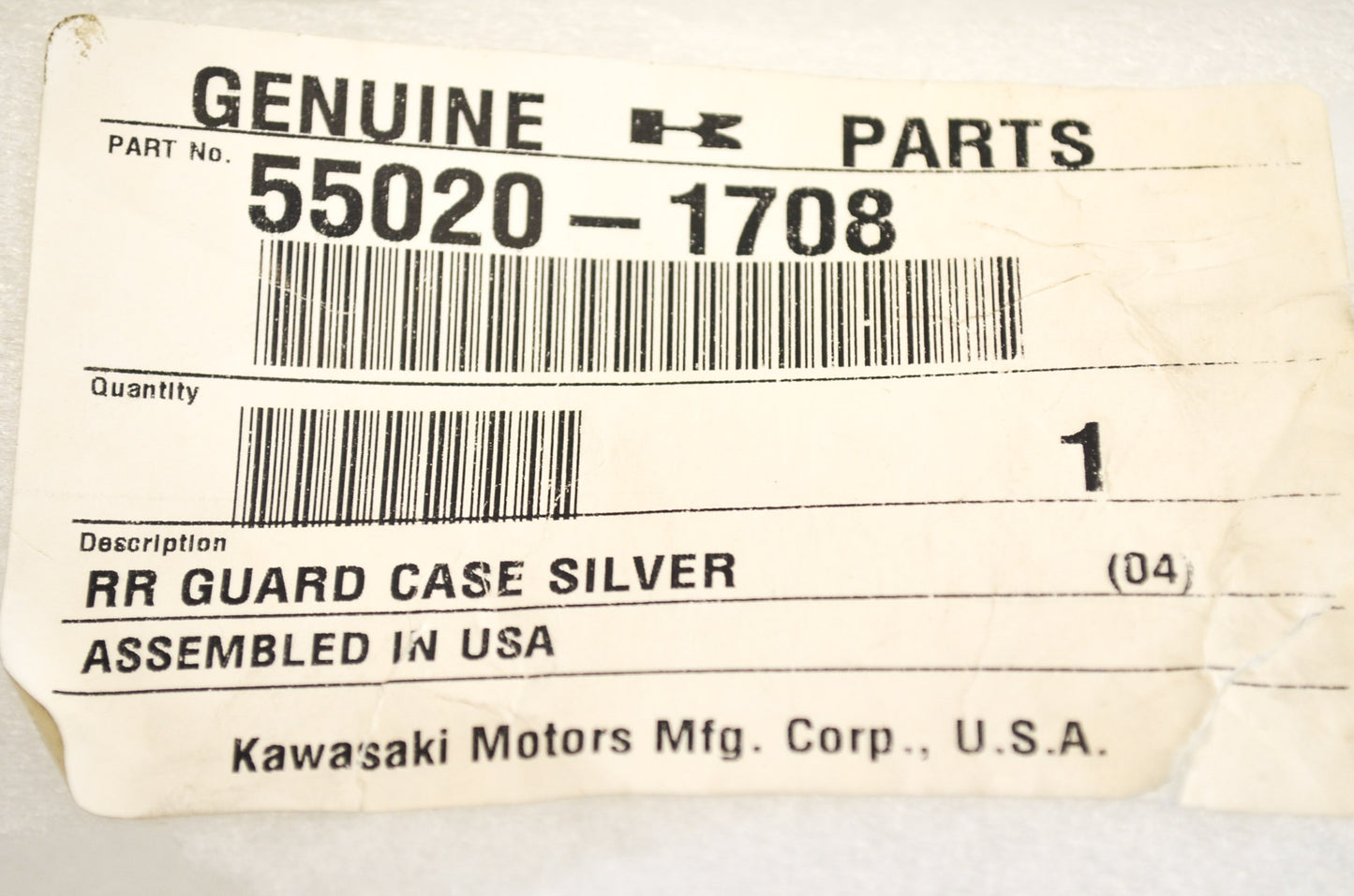 OEM Kawasaki 55020-1708 Hitch Bracket NOS