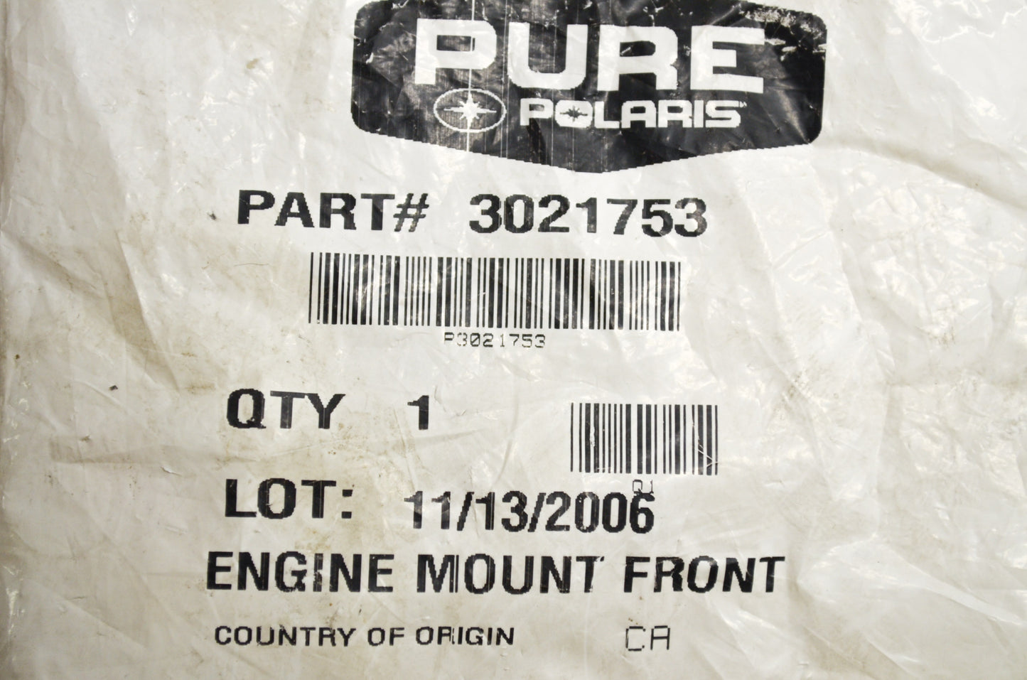 OEM Polaris 3021753 Front Engine Mount 60 NOS
