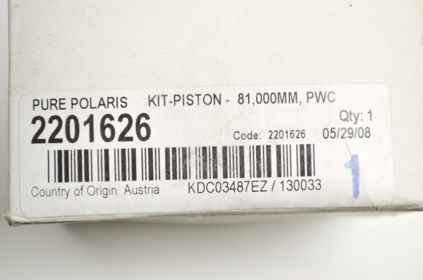 OEM Polaris 2201626 Piston Kit Virage Freedom NOS
