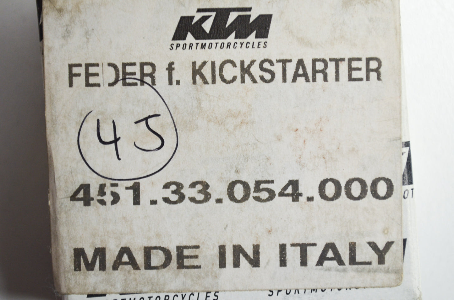OEM KTM 45133054000 Kickstarter Spring NOS