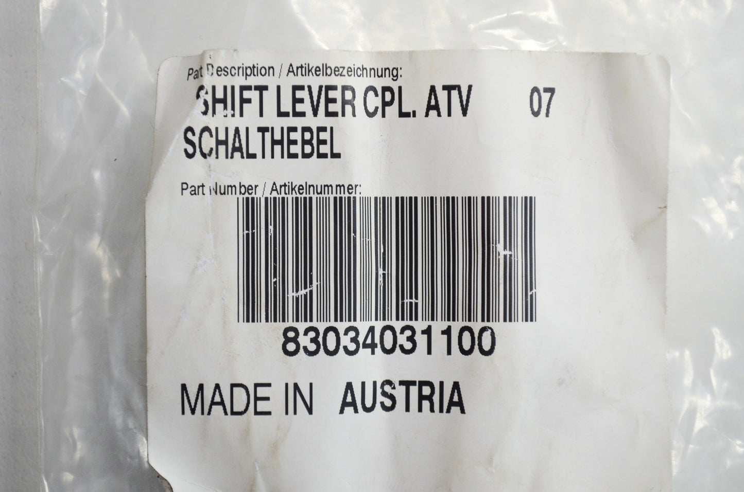 OEM KTM 83034031100 Shift Lever NOS