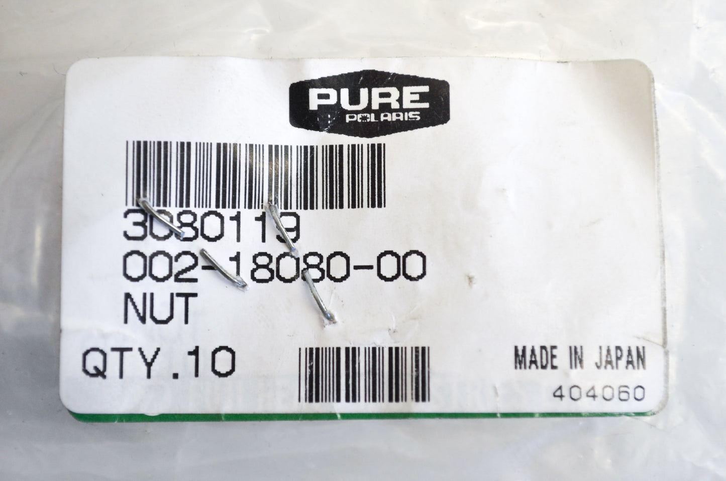 OEM Polaris 3080119 Nut Qty 6 NOS