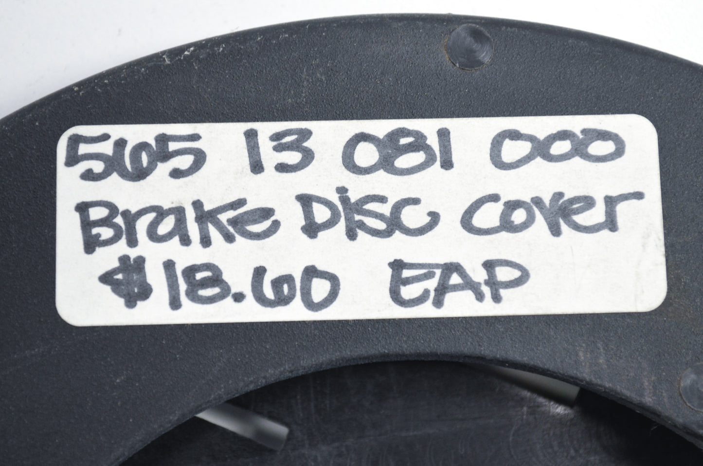 Rear Brake Disc Cover NOS